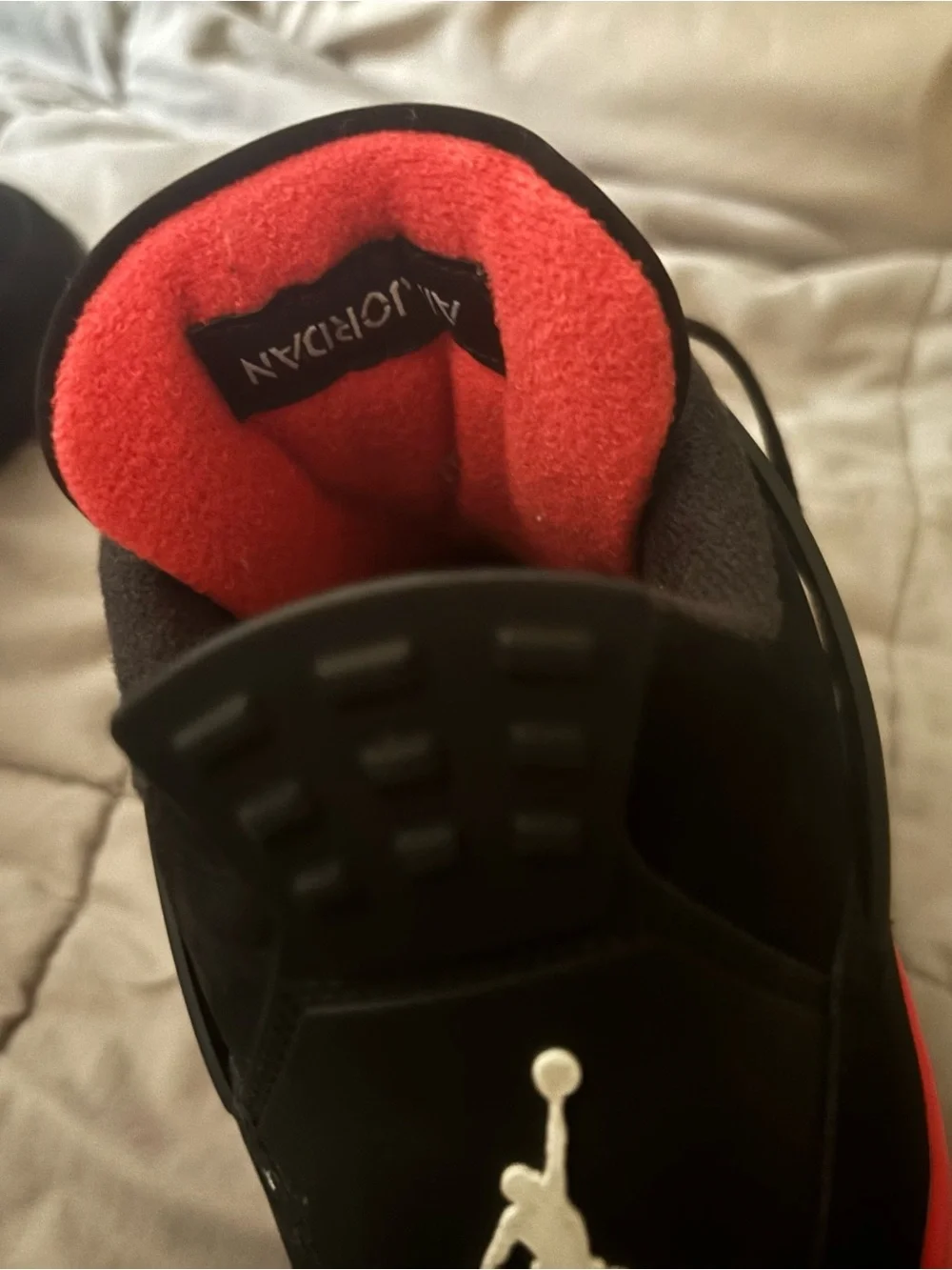 Jordan Men’s Athletic Shoes - Black & Red Retro Style